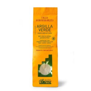 Erboristeria Artigianale Argilla verde essiccata al sole per viso e corpo polvere fine Argital 2018