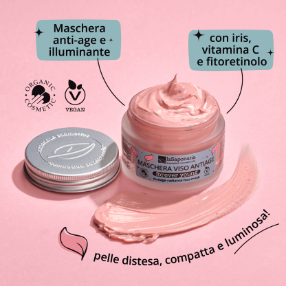 Maschera Viso anti-age e illuminante - Forever Young La Saponaria 50 ml