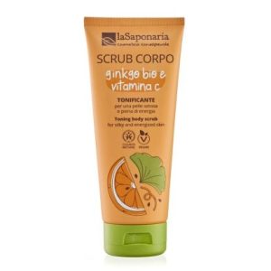 scrub corpo tonificante ginkgo bio e vitamina c 200 ml